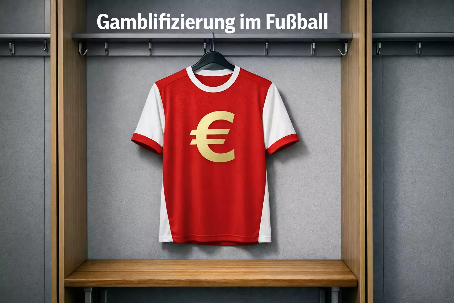 Fußballtrikot mit symbolischer Werbefläche — Gamblifizierung im Sport